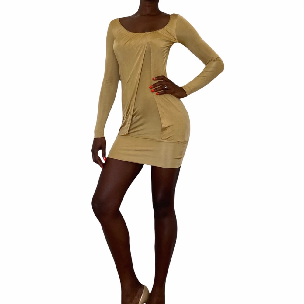 Patrizia Pepe Gold mini Dress size 42 (S)